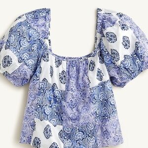 J crew patchwork crop top